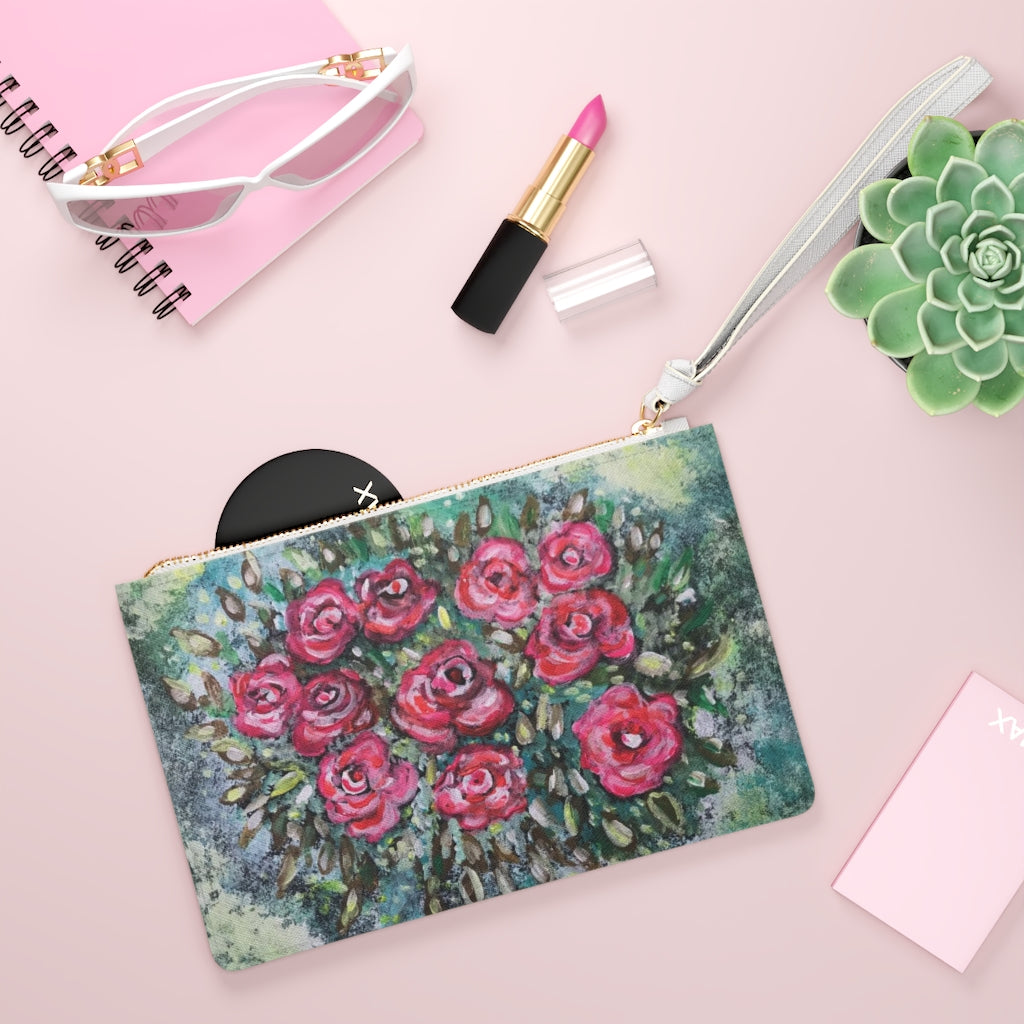 Clutch Bag Neon Rose