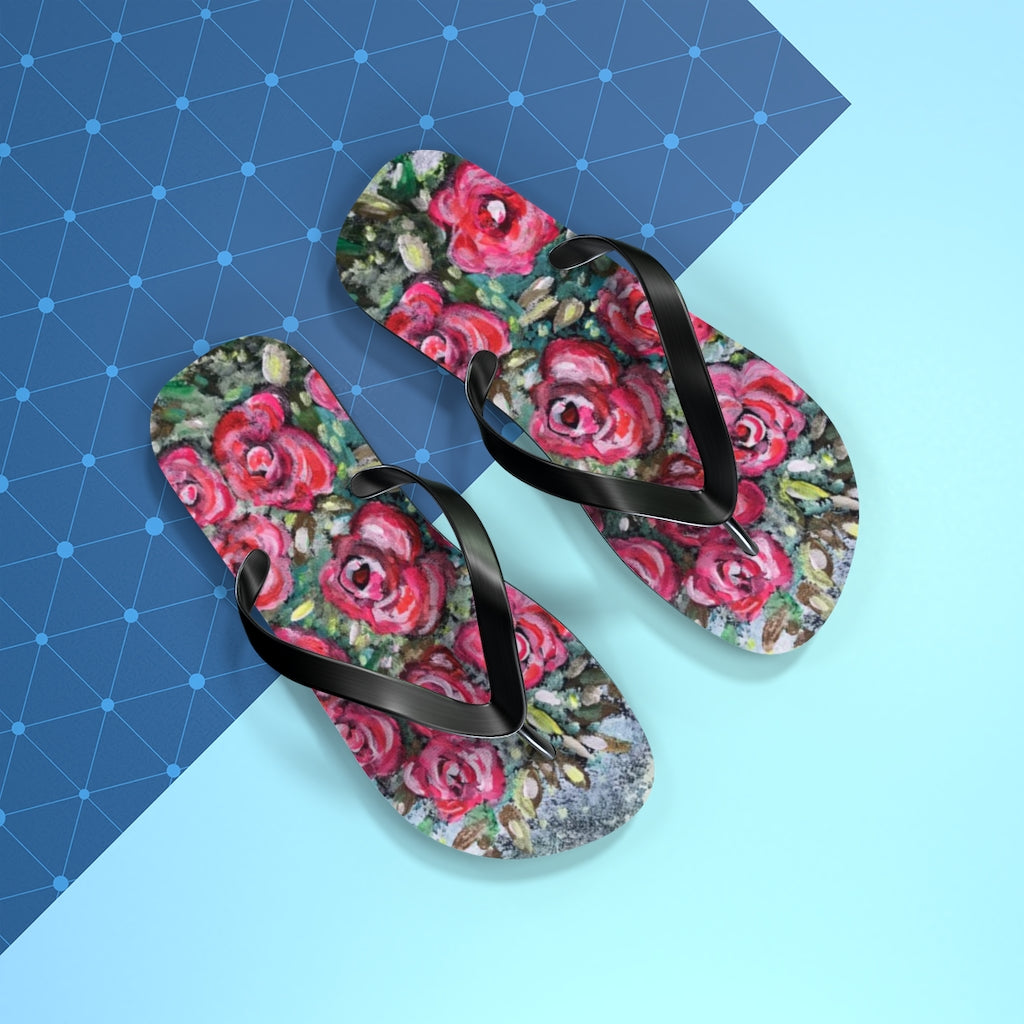 Flip Flops Neon Rose