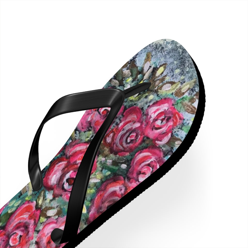 Flip Flops Neon Rose