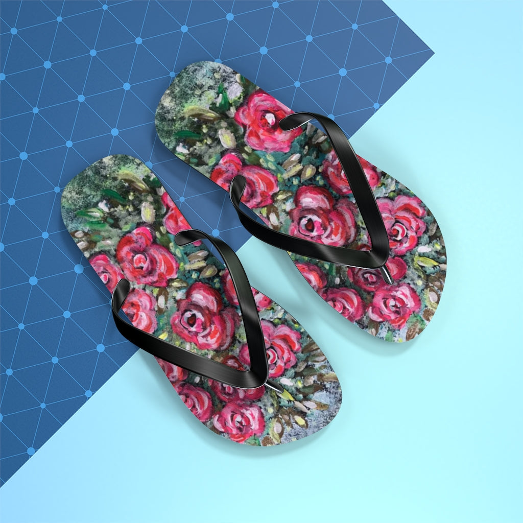 Flip Flops Neon Rose