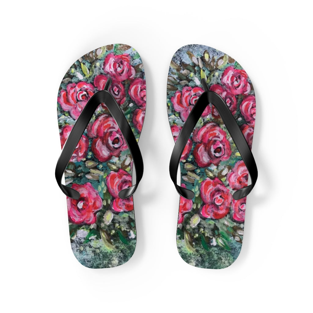 Flip Flops Neon Rose