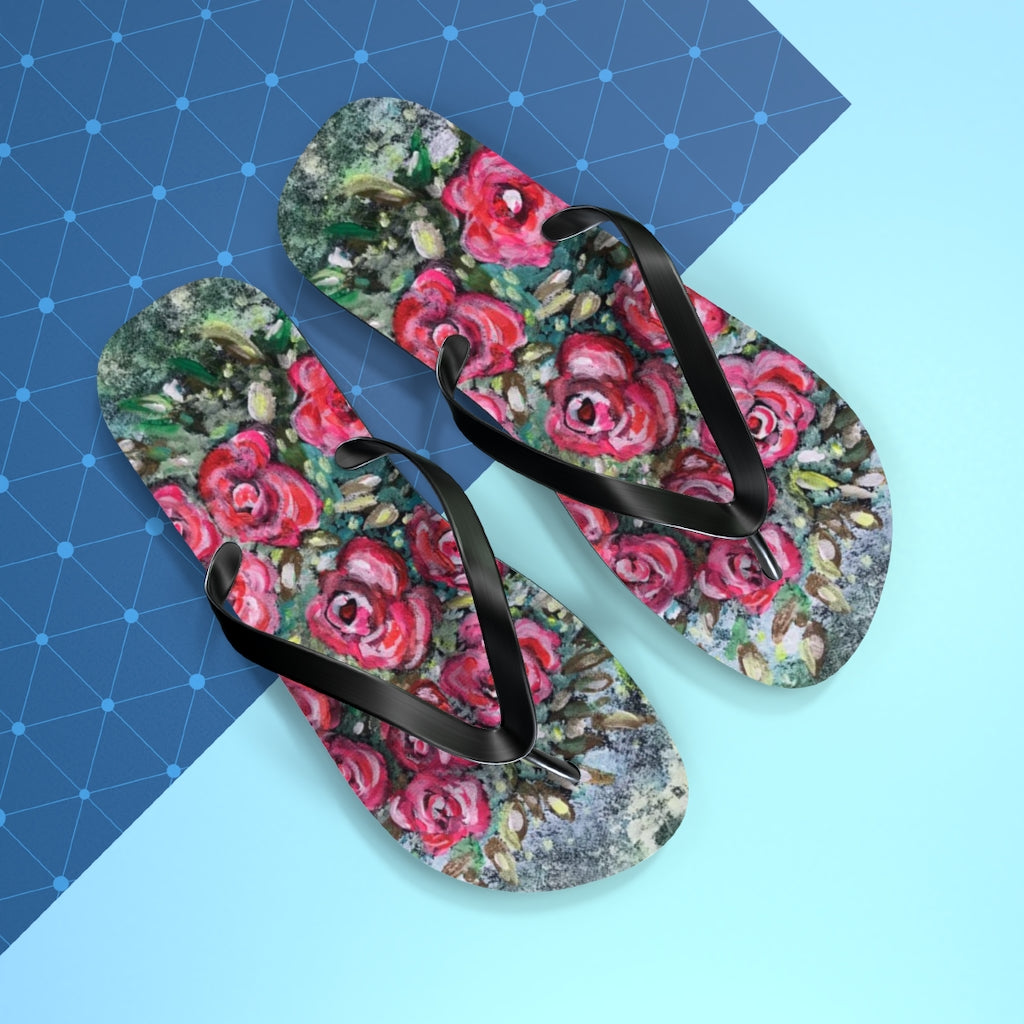 Flip Flops Neon Rose