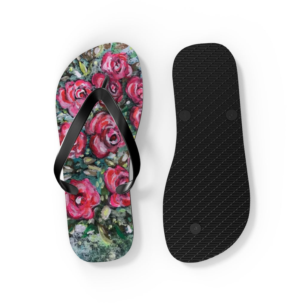 Flip Flops Neon Rose