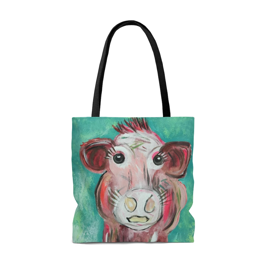 AOP Tote Bag Bovine Beauty